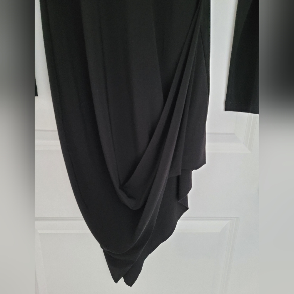 Asymmetrical Black Dress by Artex size small - Picture 4 of 7